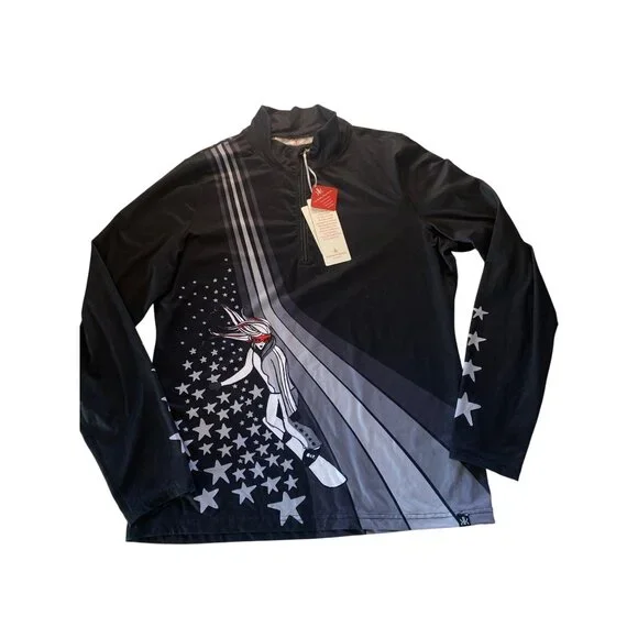 NWT Krimson Klover Women's XL Powder Days Baselayer Top Black MSRP$129 - Picture 10 of 16